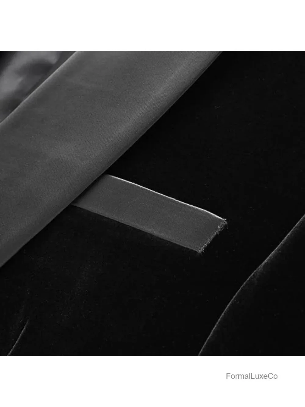 Men's Velvet Blazer Slim Fit Tuxedo Suit Jacket Shawl Collar One Button Wedding